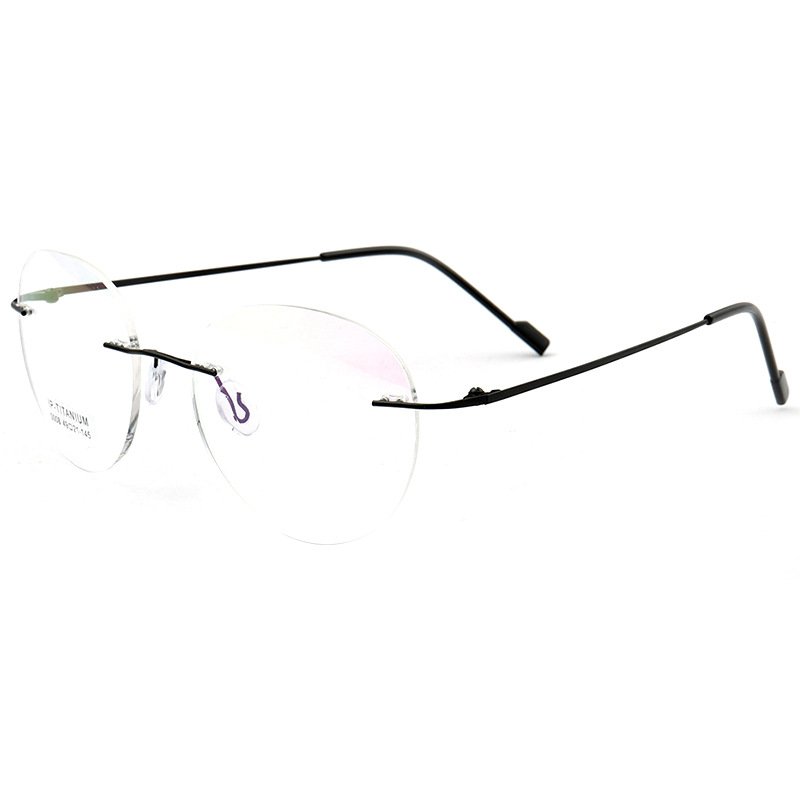Wholesale Cheap Glasses Frames Memory Metal Titanium Rimless glasses Optical Frames Men Women Thin Lightweight Flexible 6038