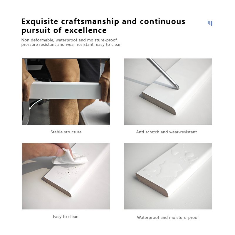 White solid wood paint frame mouldings wooden baseboard skirting mdf skirting solid skirting line