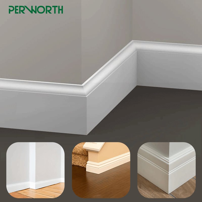 White Primed Wall Decoration Moulding Skirting Board Molding ARCHITRAVEl