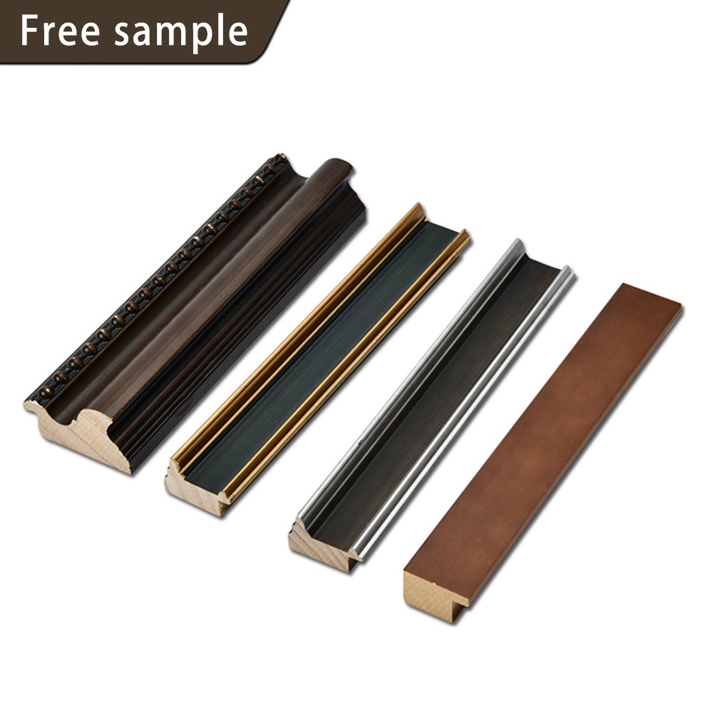 Free Sample Vintage Oil Painting Picture Wooden Frame Solid Wood Wall Mirror Frame Moulding Custom Photo Frames