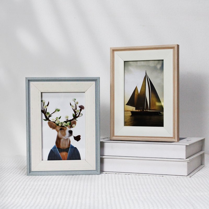 Artwork 6'' 7'' 8'' plastic photo frame Custom size PS material New design decorative border photo frame