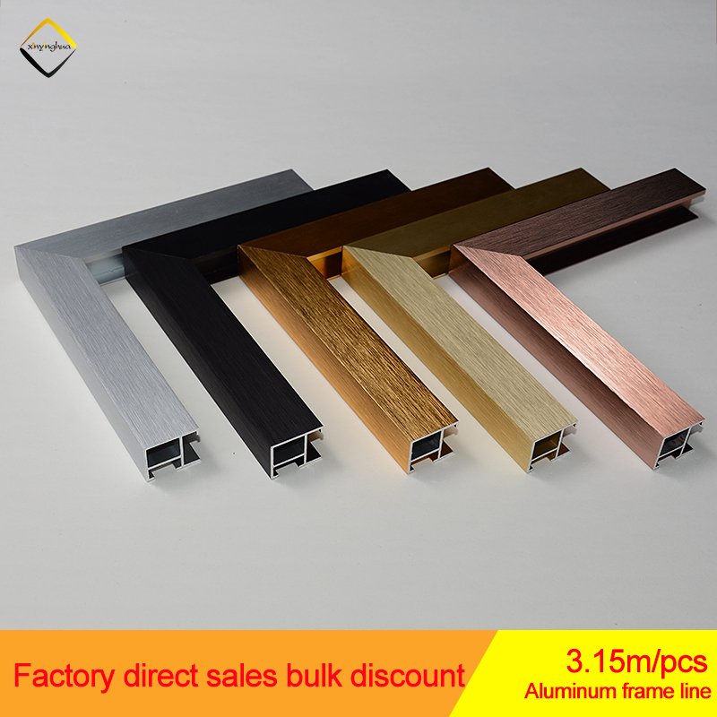 Home Decoration Canvas Aluminium Poster Frame Bar Advertisement Picture Photo Moulding Strip Aluminum Frame Metal Strips