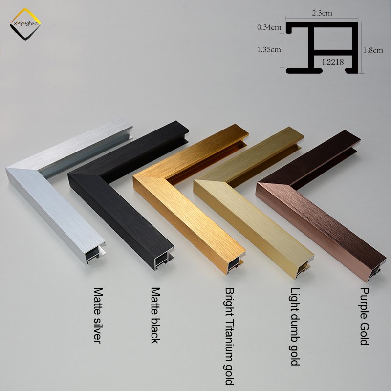 Home Decoration Canvas Aluminium Poster Frame Bar Advertisement Picture Photo Moulding Strip Aluminum Frame Metal Strips