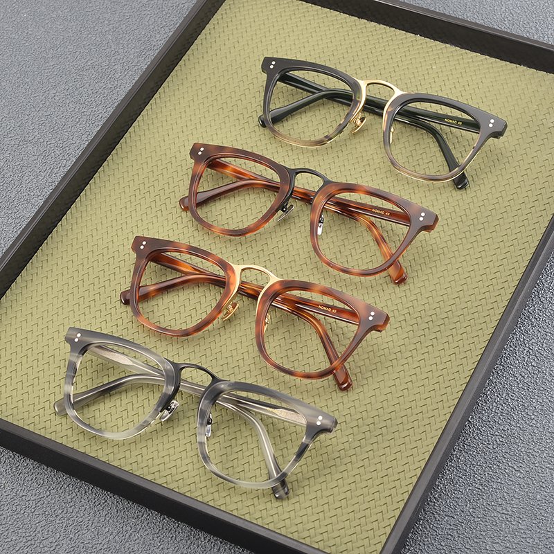 Japan's 100% handmade pure acetate titanium acetate optical luxury top-level glasses frame