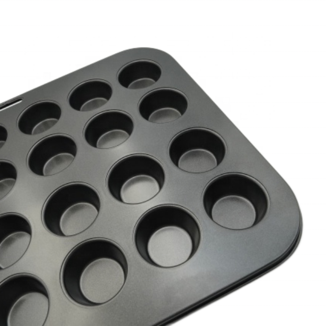 OEM 24 Cup Mini Muffin Pan Durable Non-stick coating Good Release Baking Pan mould, Cake accessories and Dessert tools