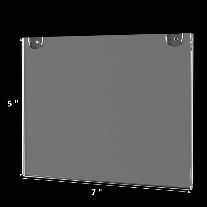 wall Mounted 5x7 Clear Acrylic Sign Holder transparent Acrylic wall sign holder Acrylic Poster Holder Photo Frame Picture Frames