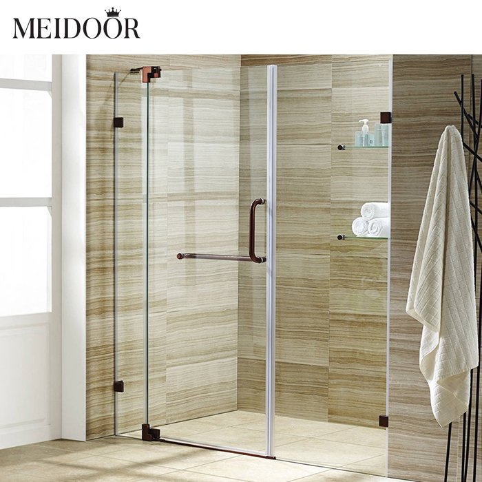 Door Hardware Part Frame Glass Shower Glass Shower Cabin with One Sliding Door Tempered Bathroom Black Waterproof Modern 5 Years