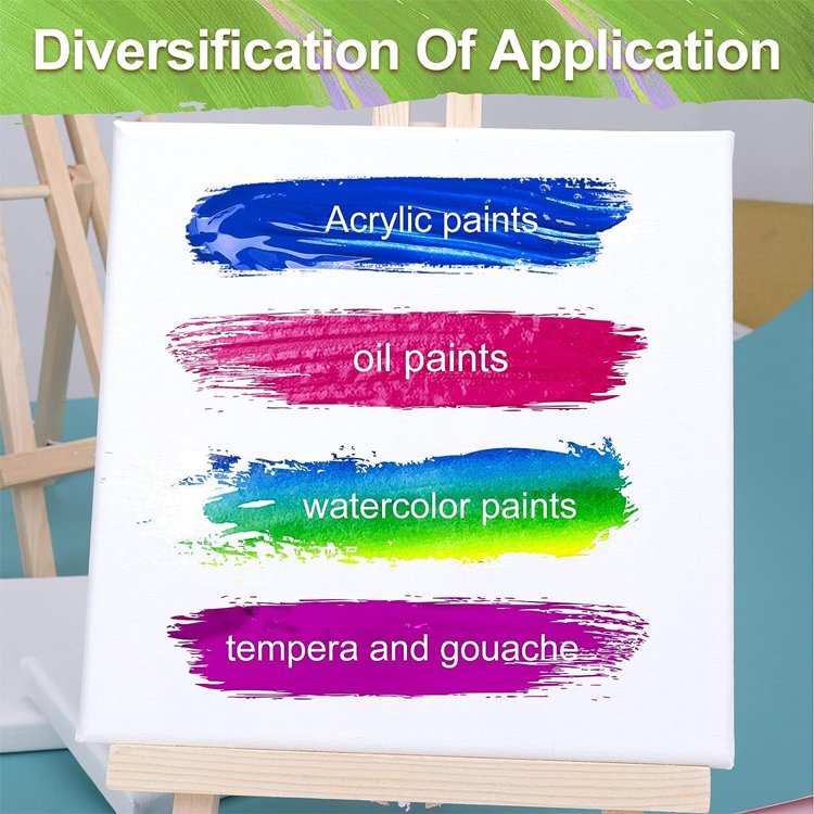2024 new Factory good quality wall art deco wood painting blank canvas panel with custom floating floater canvas wooden frame