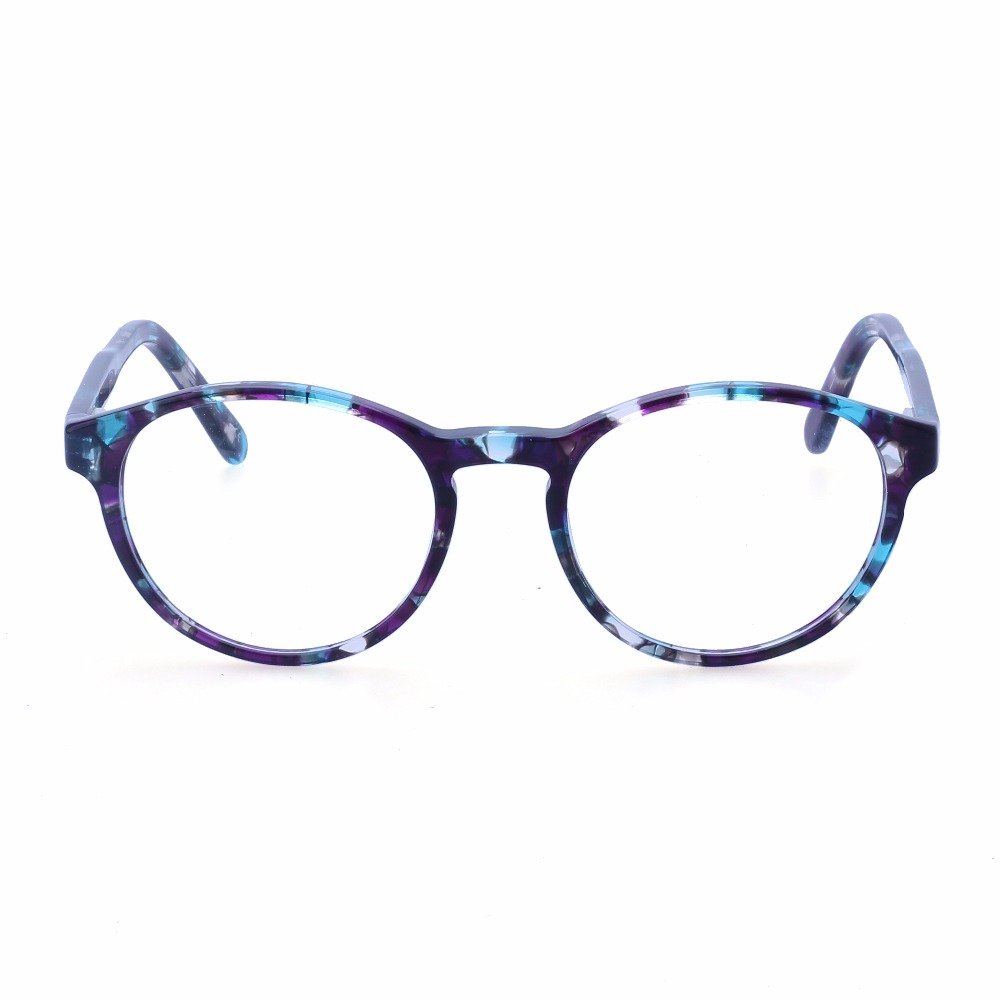 2022 Fashion Design Trendy Acetate Round Multi Colored Frames Optical Ey Glasses For Women