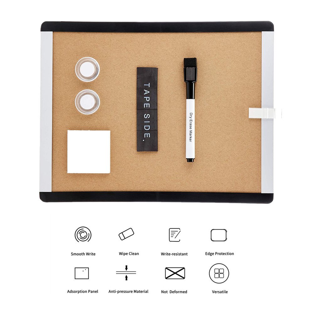 Magnetic Dry Erase Board, ps frame with ABS corner, 11 x 14 Inch