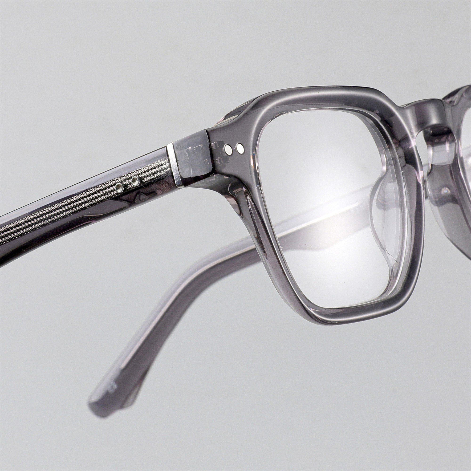 FW 3303 High Quality Custom Logo Retro Fashion Square Men Glasses Acetate Optical Eyewear Eyeglasses Frames Women