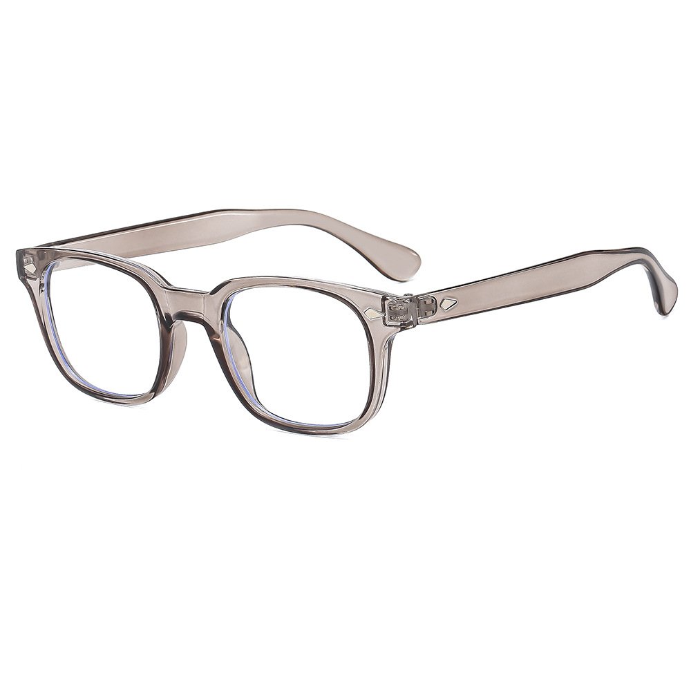 Anti-blue light glasses frame European and American tide rice nail flat mirror retro frame female fashion glasses