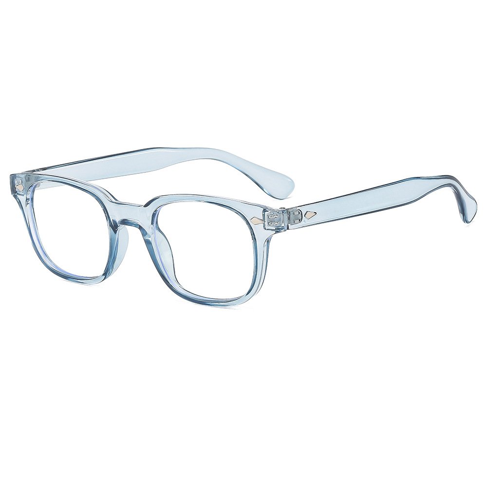 Anti-blue light glasses frame European and American tide rice nail flat mirror retro frame female fashion glasses
