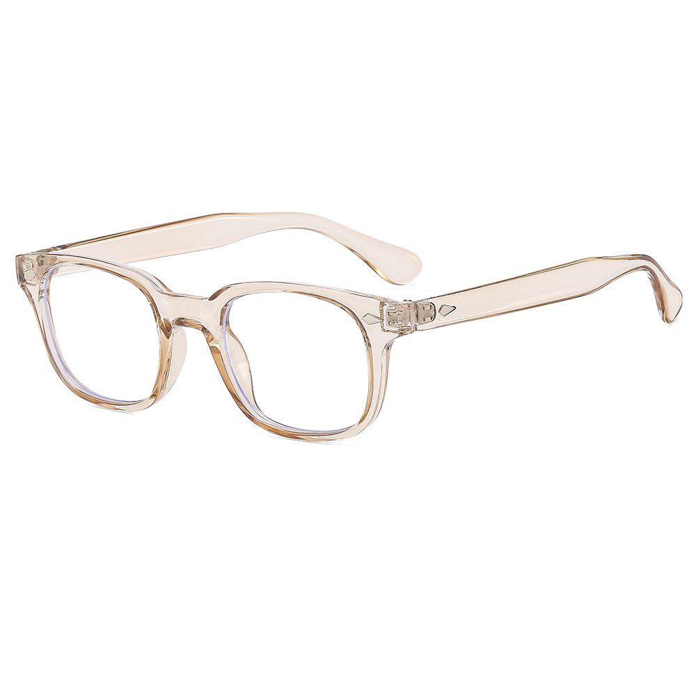 Anti-blue light glasses frame European and American tide rice nail flat mirror retro frame female fashion glasses