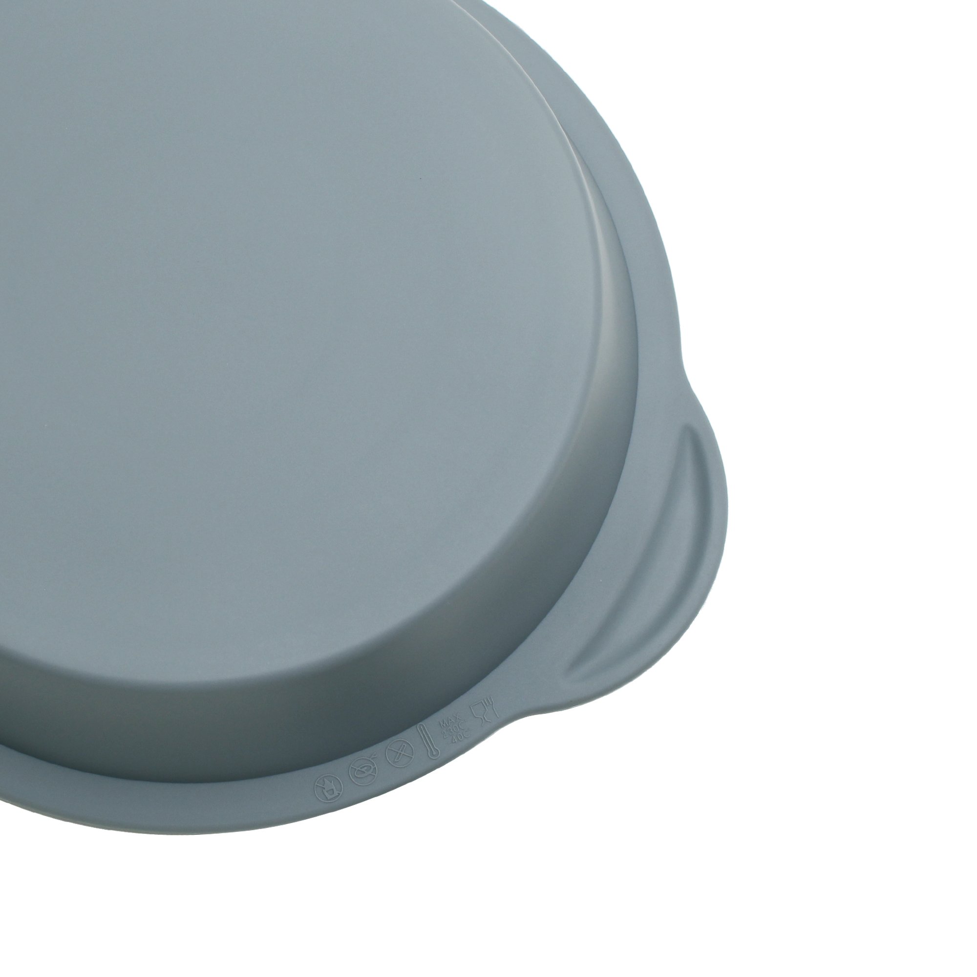 Bicolor Metal Framed round Pan Disposable Silicone Cake Tools Easy-to-Use Square Baking Dishes Pans for Home Restaurant Use
