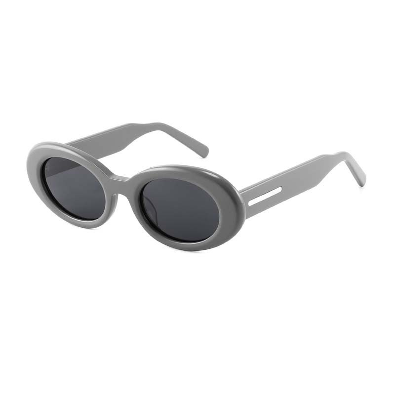 Custom Logo Thick Oversized Round Women Frames Eyewear Designer TAC Polarized Vintage Fashion Luxury Acetate Sunglasses