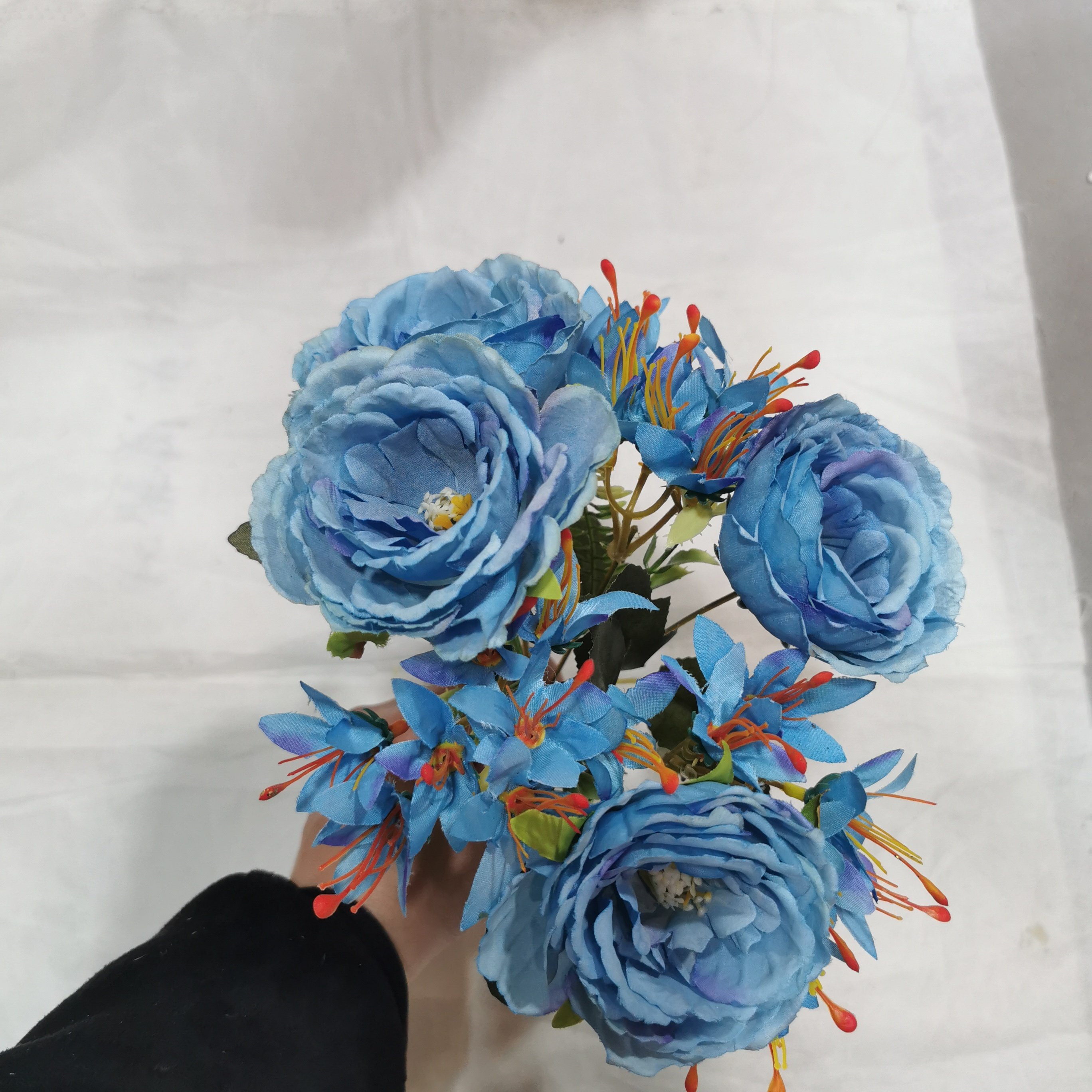 QIDA CJ23134 7 head silk flowers preserved flowers plants for Home Wedding Decorative Flowers Hot Sale 23239