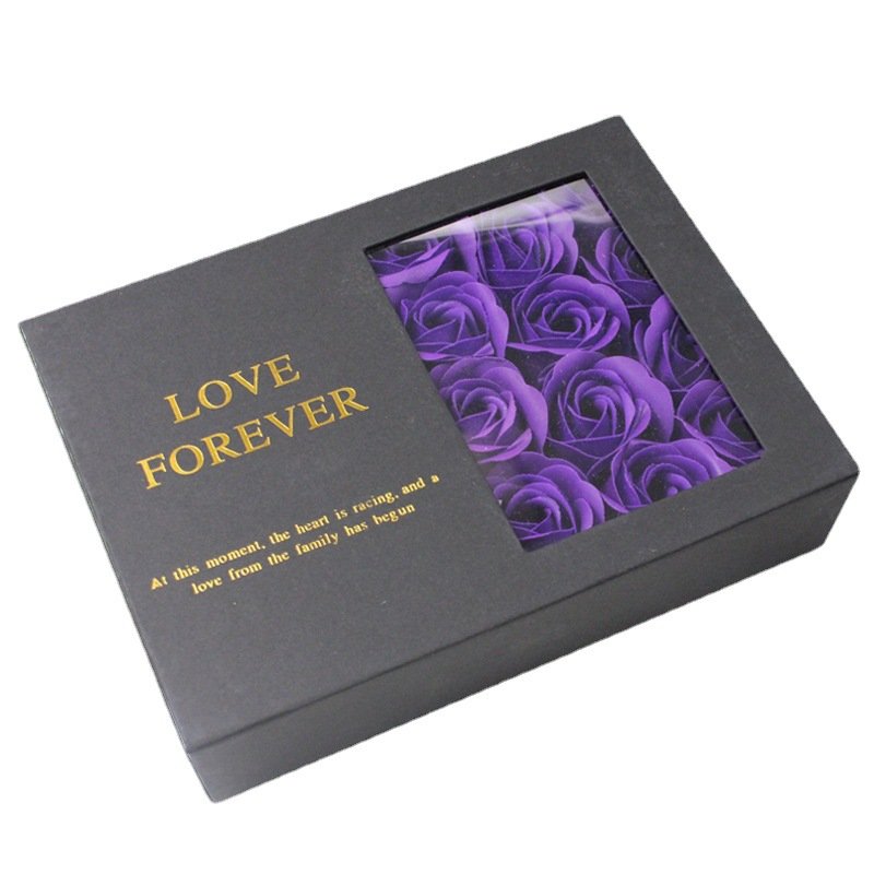 DREA Eternal Preserved Rose Soap Flower jewelry gift box and tote bag for Wife Mother Present