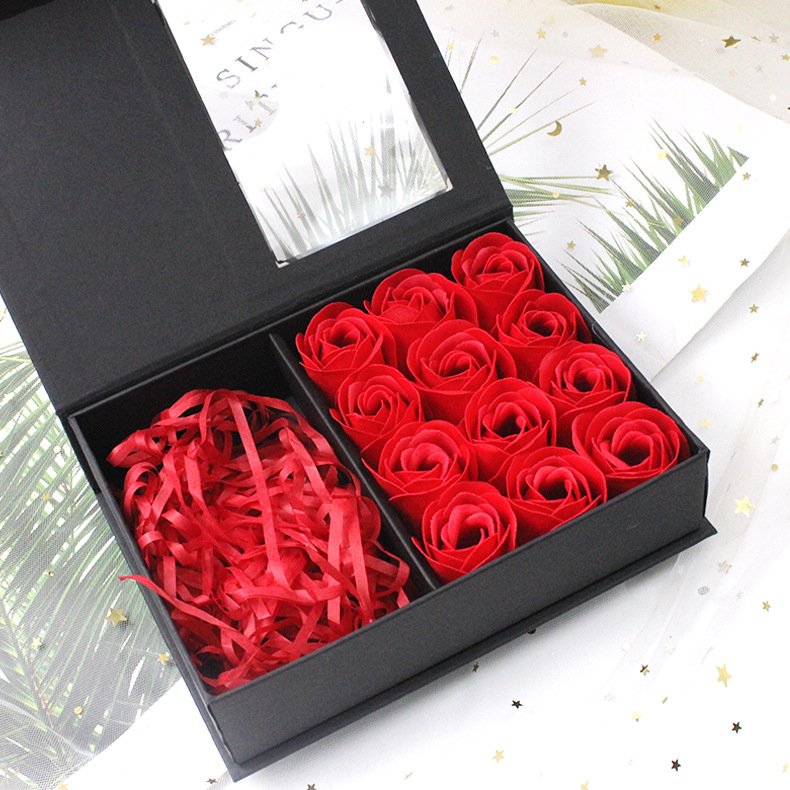 DREA Eternal Preserved Rose Soap Flower jewelry gift box and tote bag for Wife Mother Present