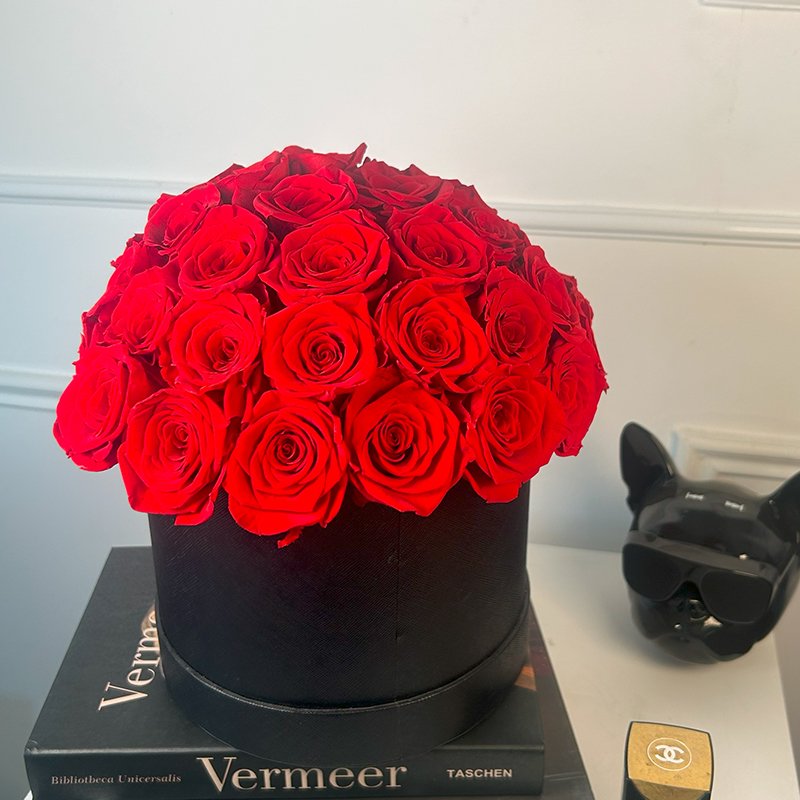 Custom Wholesale Hot Sale Save Rose Flower Mushroom Shape Save Rose Valentine Dome Flower Rose
