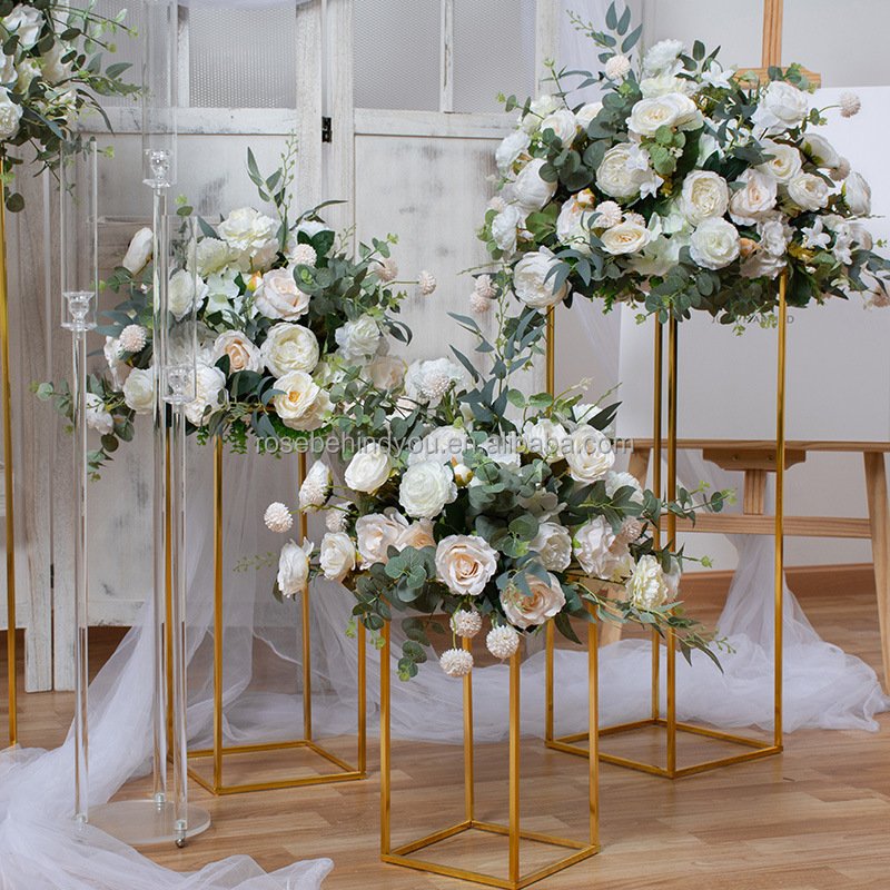Wedding Simulation Flower Ball Handmade Artificial Flowers Decor Ball Centerpiece For Wedding Table