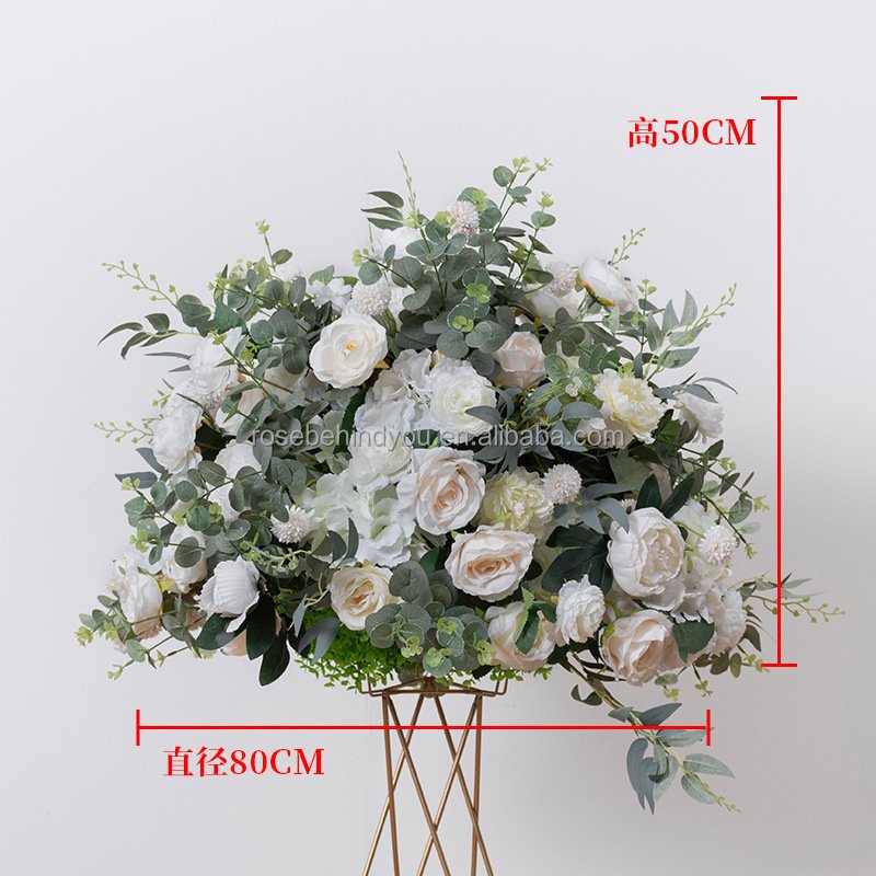 Wedding Simulation Flower Ball Handmade Artificial Flowers Decor Ball Centerpiece For Wedding Table