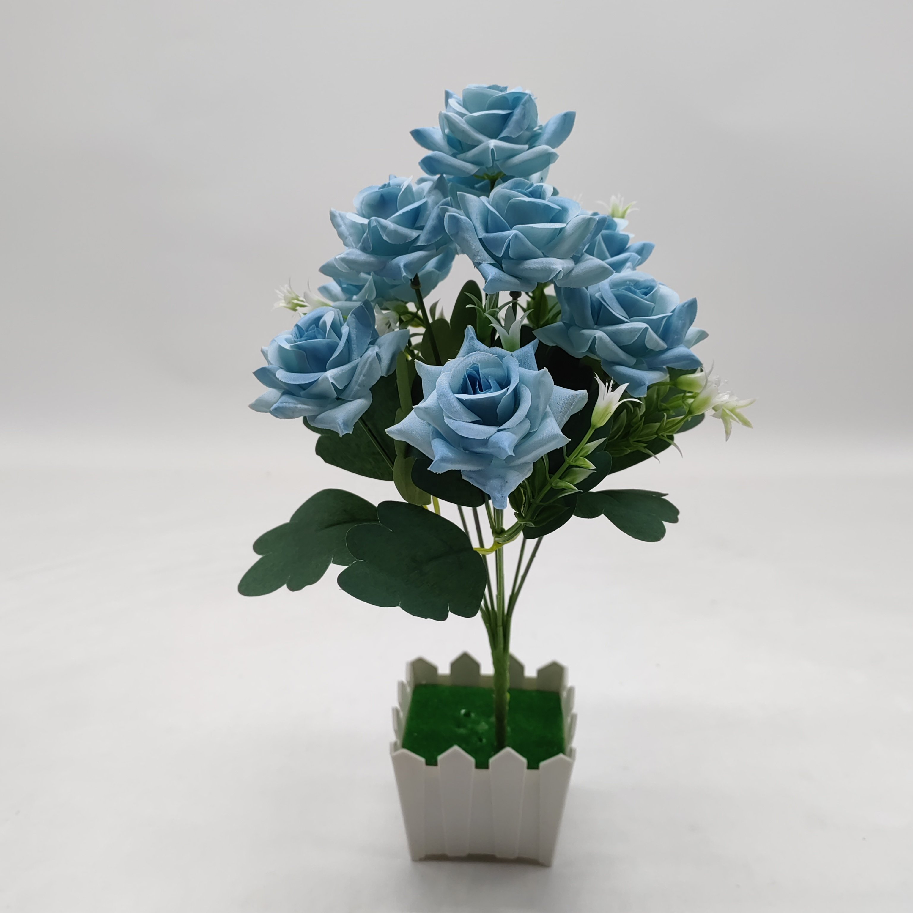 QIDA YL24106 9-Head Artificial Potted Flowers for Wedding Christmas Mother's Day & Valentine's Day Hot Sale 1485249