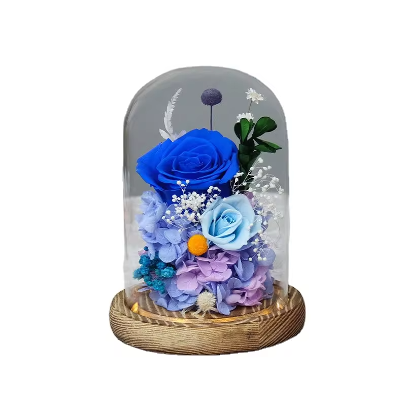 Eternal rose preserved flower in glass dome stabilized roses eternal rose gift box rosas eternas eternal flower gift box