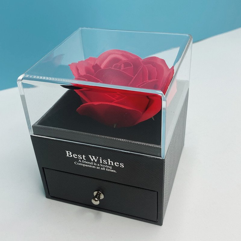 Valentines Day Gifts Preserved Flower Real Touch Forever Eternal Rose Flower Box Gift for Valentines Day Mother's Day Gifts 2024