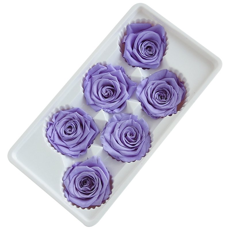 Wholesale high quality 5-6cm Beautiful Rose Heads preserve big roses Preserved Flowers