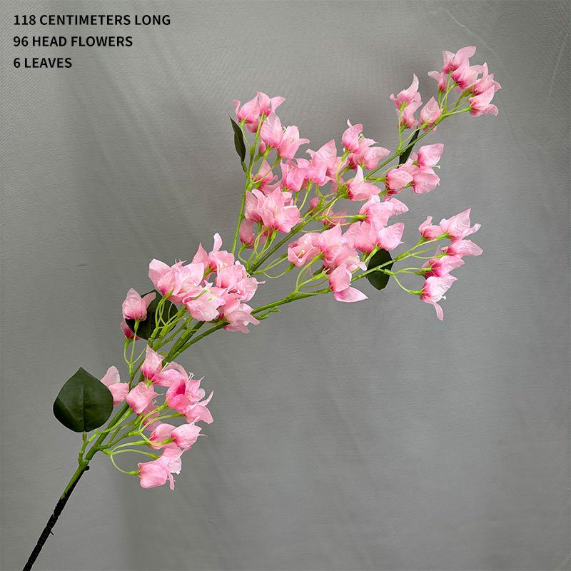 High Quality Artificial Silk Pink Bougainvillea Branches Flower For Home Wedding Decoration