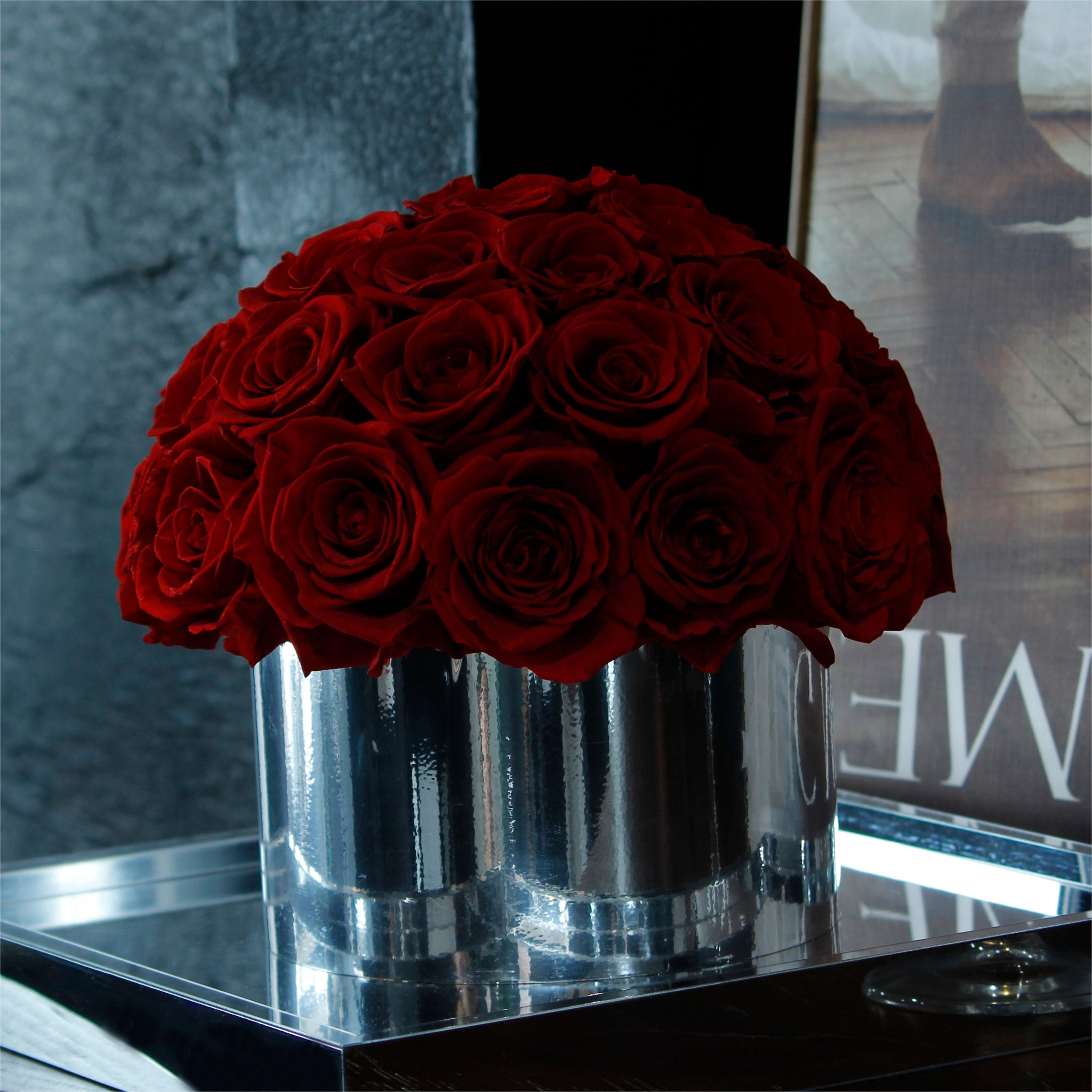 Lovebay Valentine Day Eternity Flowers Mushroom Head Roses Eternal Rose wholesale Forever Natural Real Preserved Flowers Acrylic