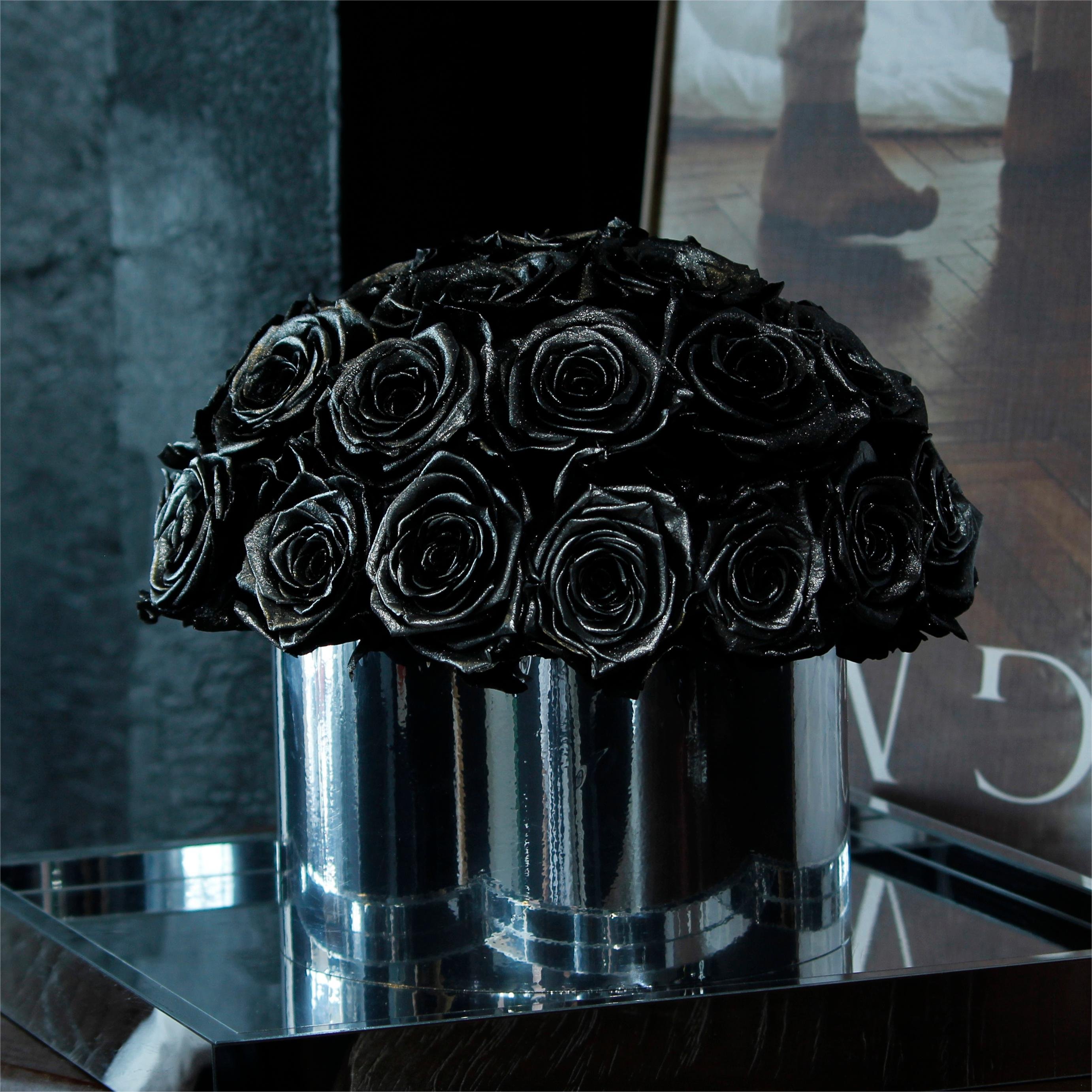 Lovebay Valentine Day Eternity Flowers Mushroom Head Roses Eternal Rose wholesale Forever Natural Real Preserved Flowers Acrylic