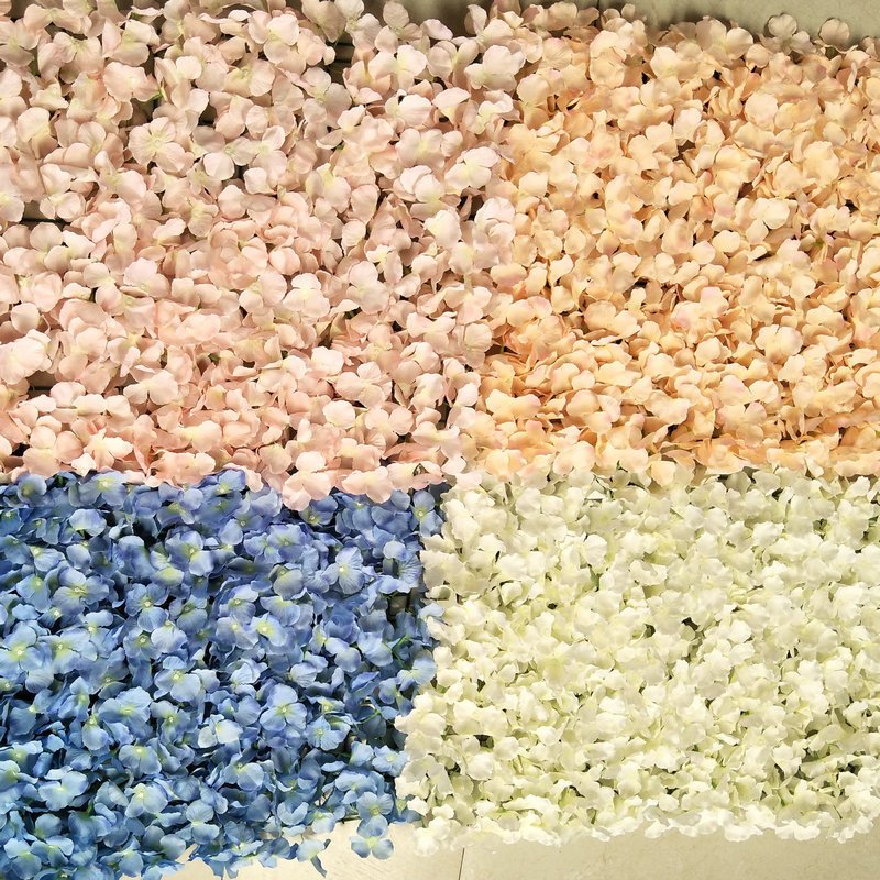 Hot Sale Wedding Backdrop 40x60cm Silk Wall Panels Artificial Hydrangea Flower Wall