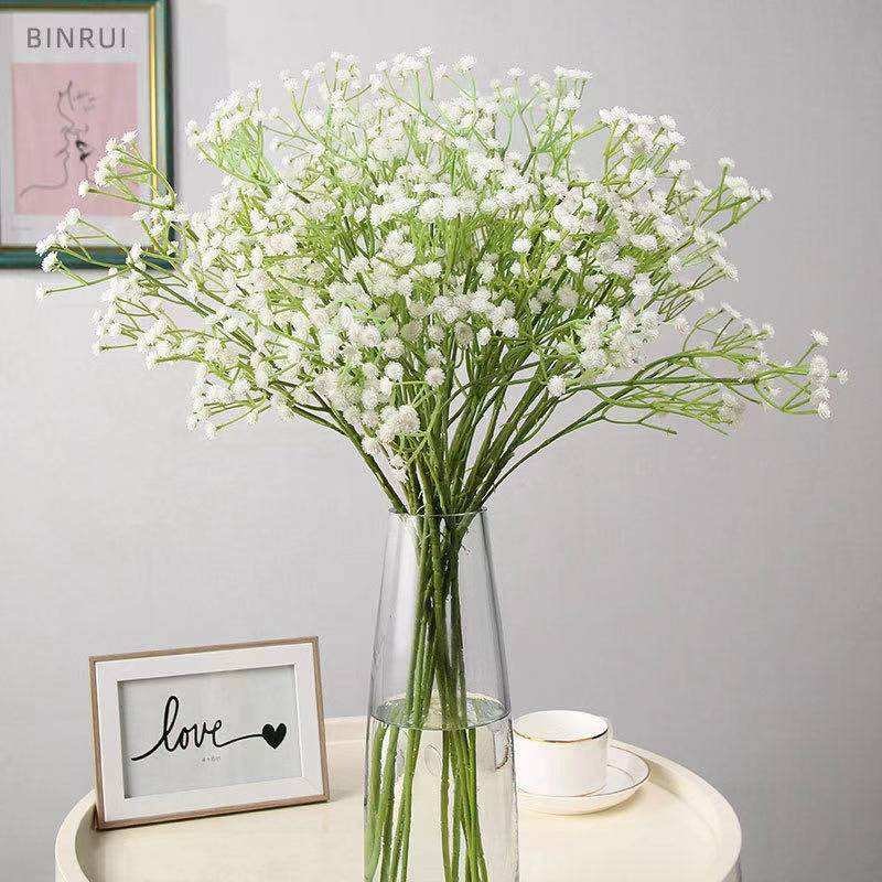 D-BB001 Wholesale Baby Breath Flowers Artificial Plastic Baby's Breath Flowers Gypsophila For Wedding Home Party Decoration