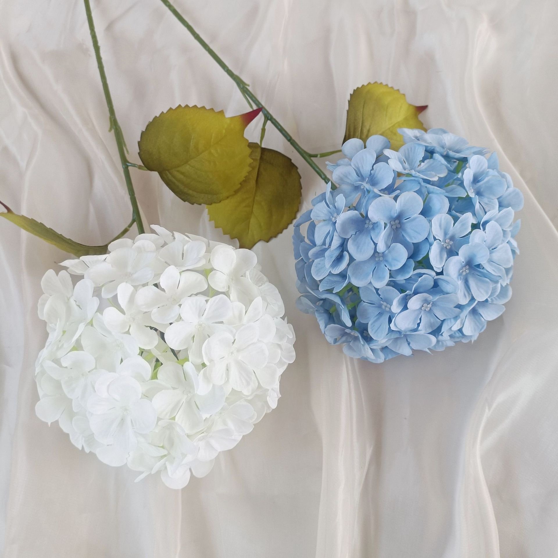 multiple color 5 heads silk hydrangea flower artificial hydrangea for Wedding Decoration