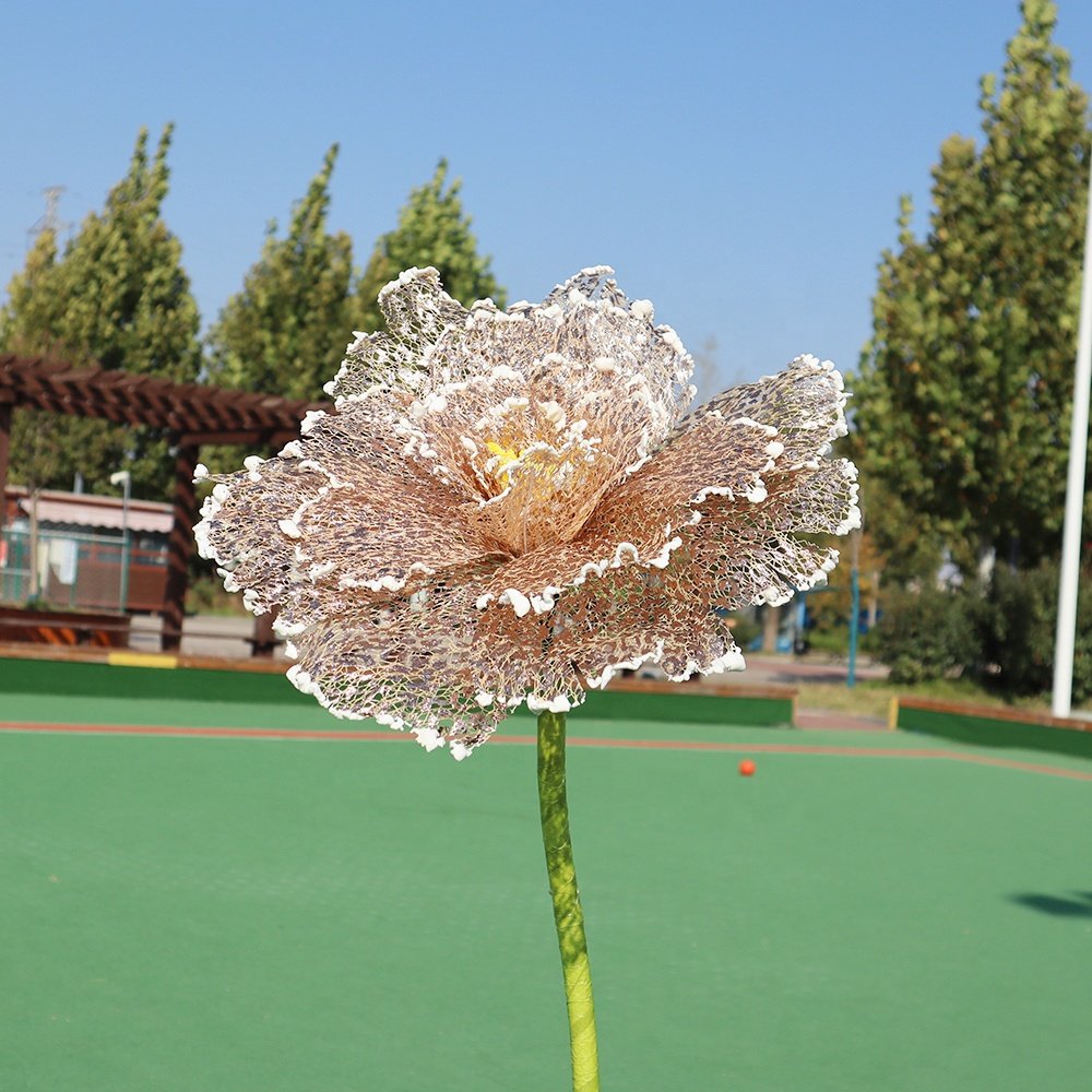 30cm Simulated Peony Daisy Silk Screen Flower Grand Event Decoration Shopping Mall Window Display Natural Preserved Flowers