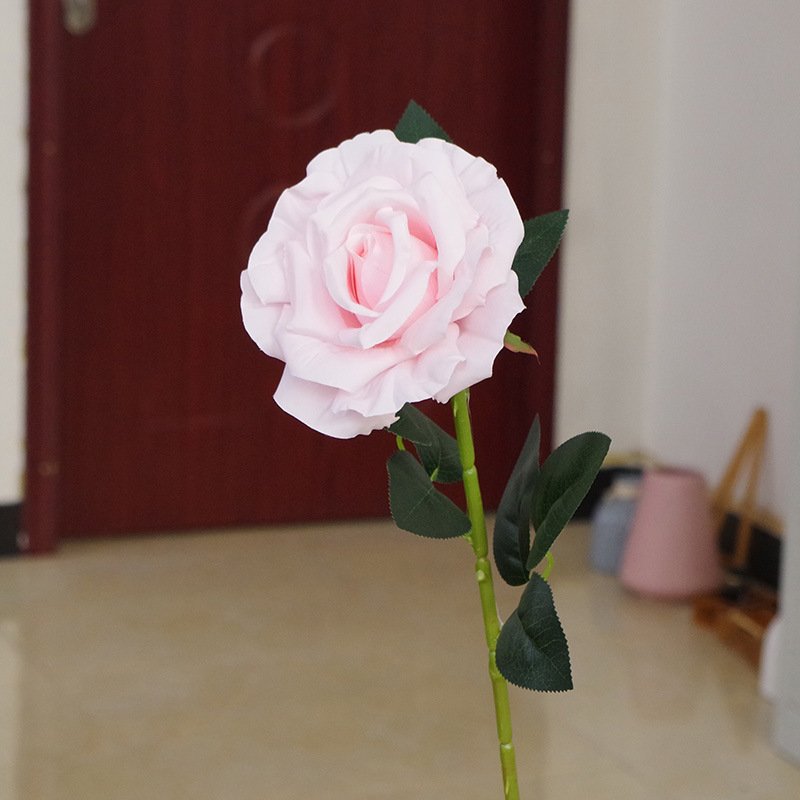 H-337Hot Selling White Silk Large Rose Flores Artificial Flower Floral Bulk silk Roses For Wedding Bohemian Home Decor
