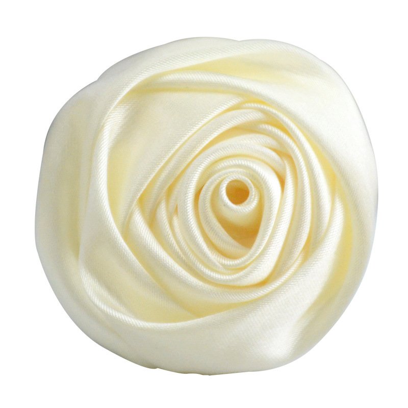 Flores Artificiales Al por mayor 5cm Fabric Flowers Patches 3D Rose bud Handmade artificial Flowers For decoration