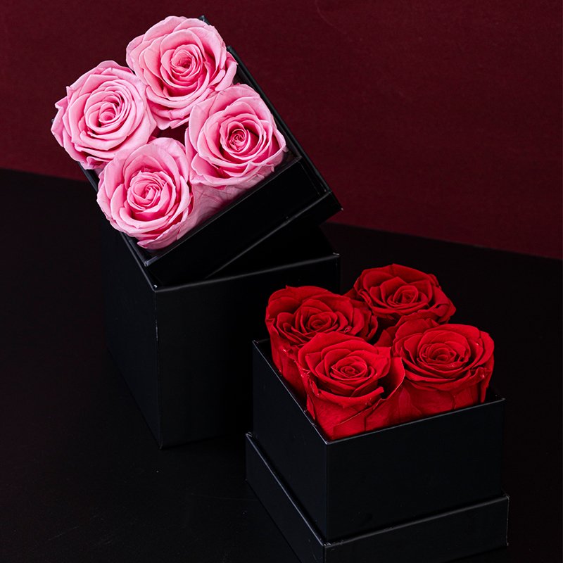 Wholesale Everlasting Real Stabilized Immortal Rose Forever Decorative Preserved Flower in Box-Perfect Gift Idea!