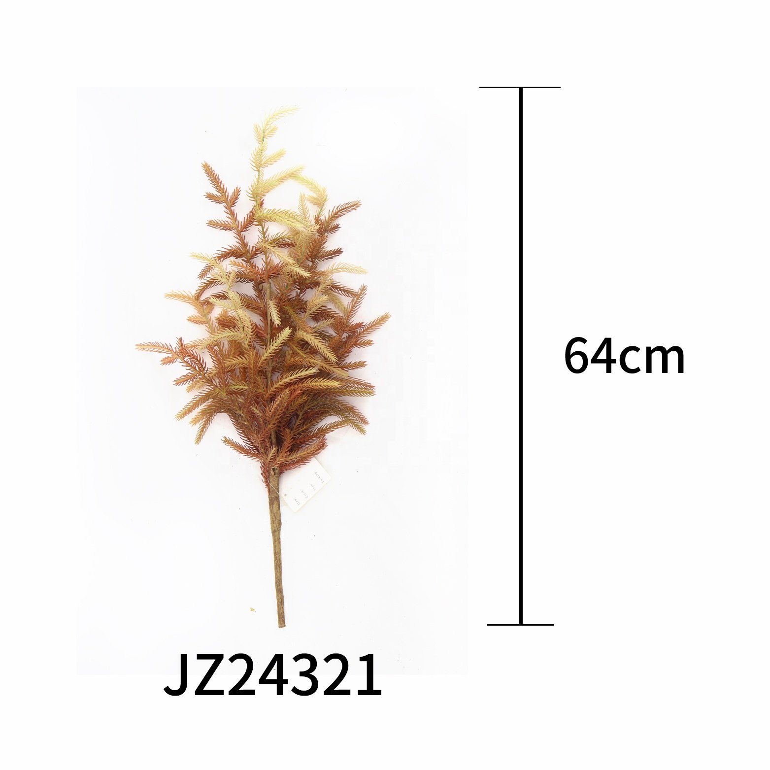 2024 Upgraded 64cm Norfolk Pine Branch Christmas Thanksgiving Artificial Greenery Preserved Flowers & Plants Wreaths Decorative