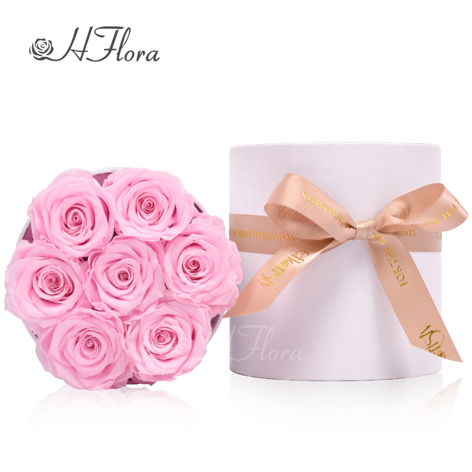 HFlora NEW model White gift box preserved rose for Valentine's Day