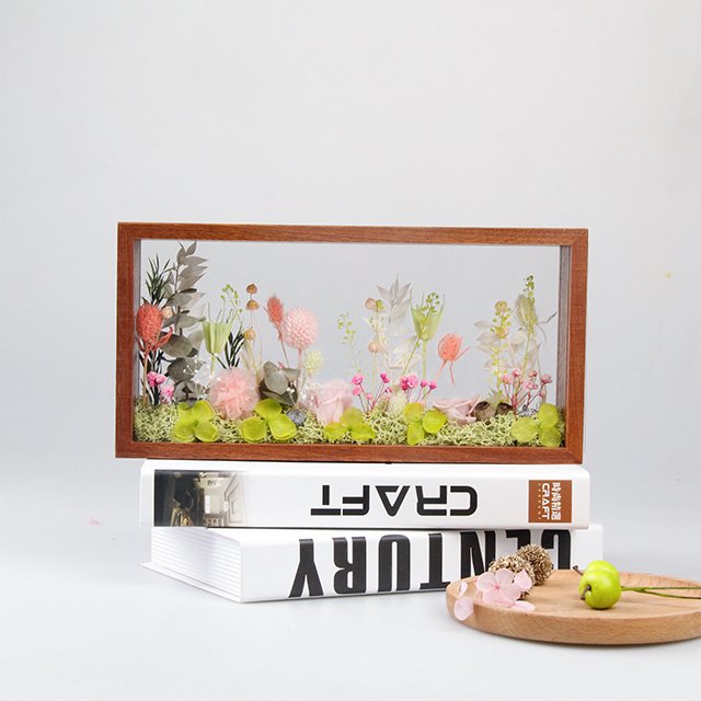 New Product Ideas 2023 Wholesale Preserved Flowers Plants Immortal Flower Picture Wooden Plant Specimen Display Frame