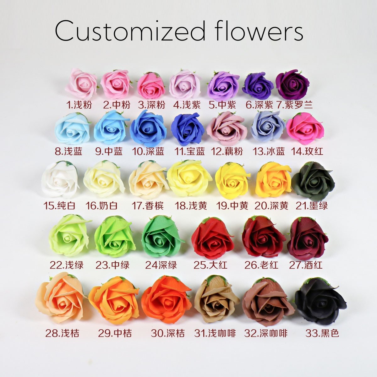 Customized Artificial Preserved Flower Head High Quality Flower & Plant Ornament