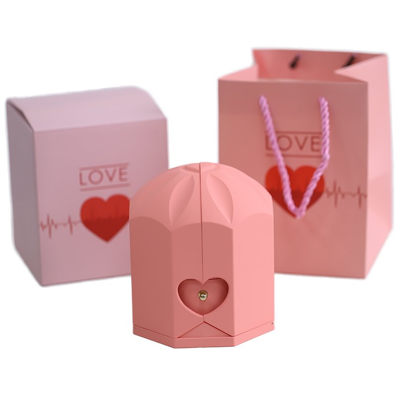 Customized Angel Preserved Rose Insert Flower Box Package For Preserved Flower Preserved Roses Valentines Day Gift Eternal Rose