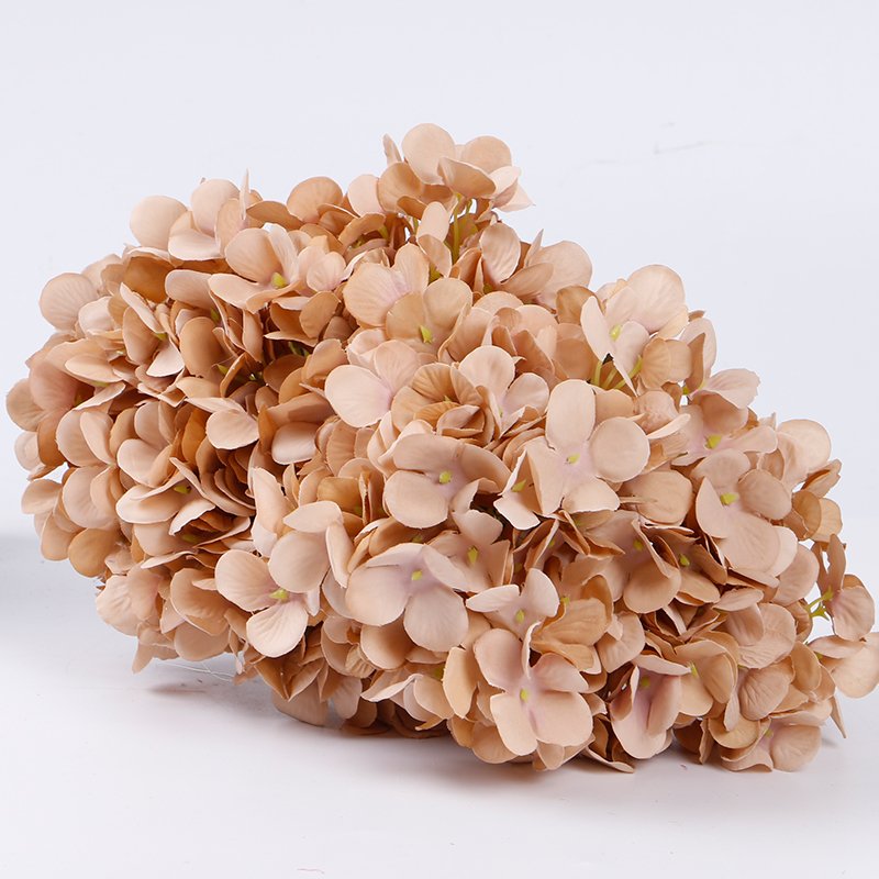 Hot sale flores artificial White Hydrangea Real Touch Faux Large Royal Hydrangea bouqeut for Home wedding Party Outdoor