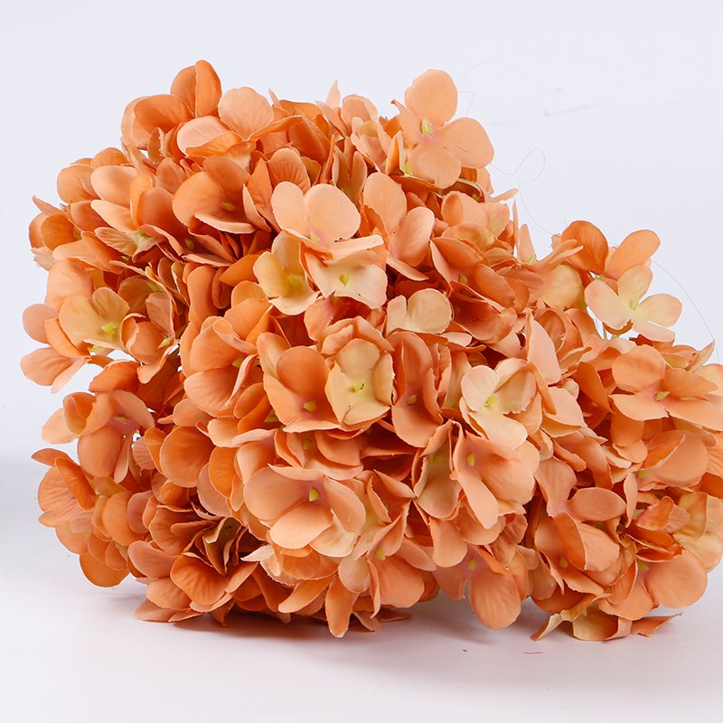 Hot sale flores artificial White Hydrangea Real Touch Faux Large Royal Hydrangea bouqeut for Home wedding Party Outdoor