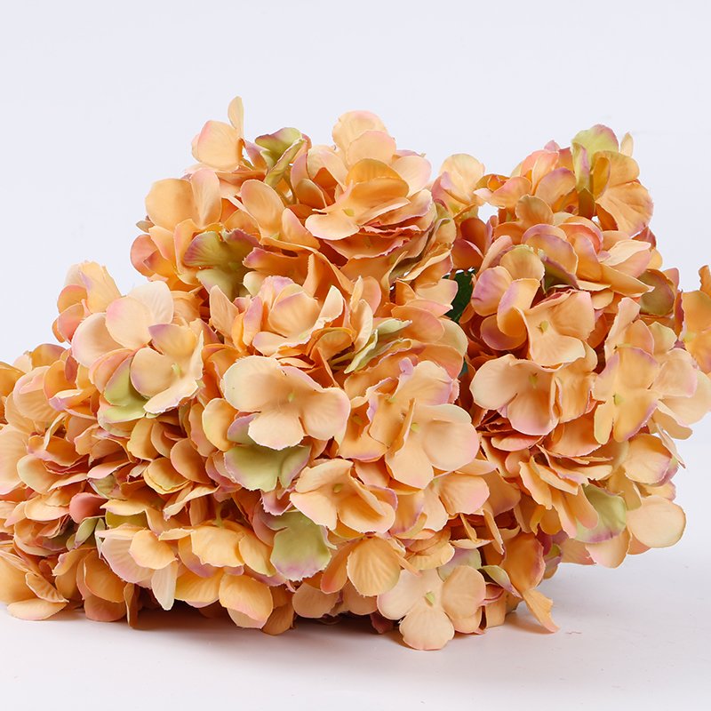 Hot sale flores artificial White Hydrangea Real Touch Faux Large Royal Hydrangea bouqeut for Home wedding Party Outdoor
