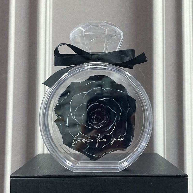 2024 Mother's Day Gifts New Idea Preserved Rose Forever Stabilized Flowers In Perfume Bottle Gift Box With Ribbon
