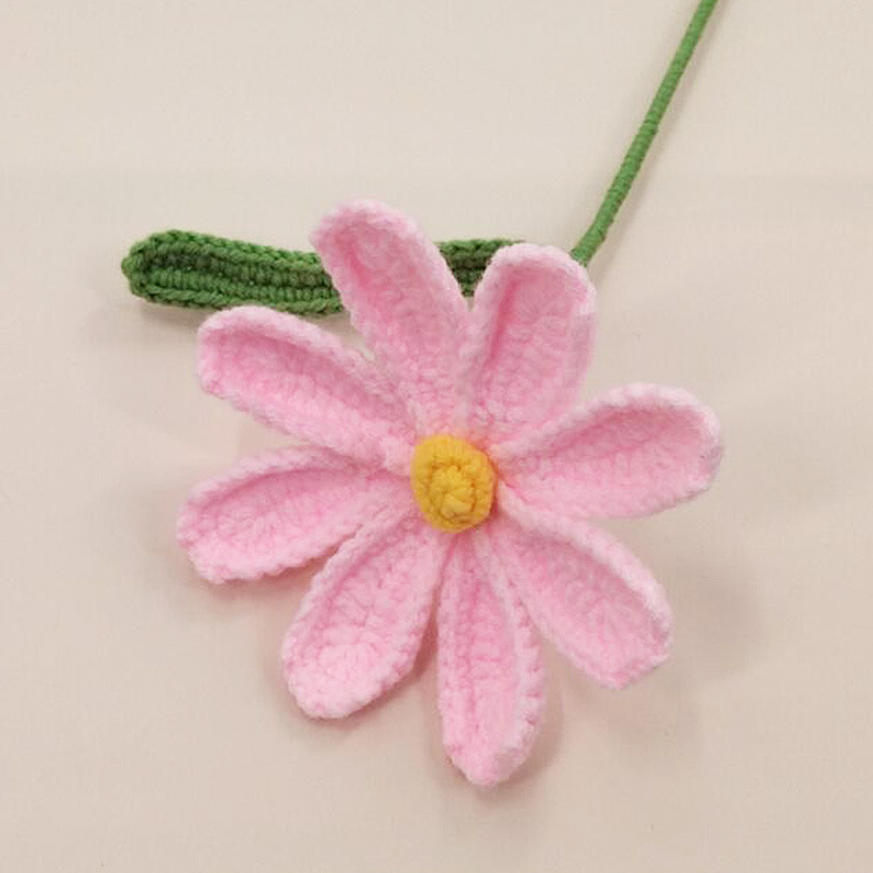 Graduation Season Gift Knitted Flower Bouquet Galsang Flower Artificial Wool Yarn Flowers Crochet Flowers